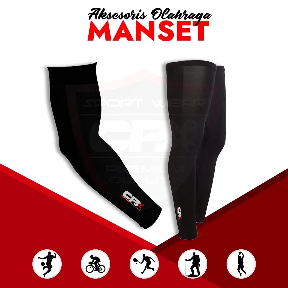 Manset Lengan Sepeda CPX Arm Sleeve Pro